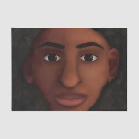 Papier Mousseline Observation de femme de couleur (Recto)