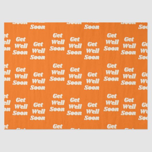 Papier Mousseline Obtenez bien le texte bientôt en orange (Recto)