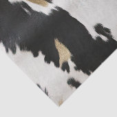 Papier Mousseline Occidental Black White Gold Cowhal Anniversaire (Détail)