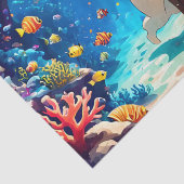 Papier Mousseline Océan (Détail)