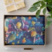 Papier Mousseline Océan (Cadeau)