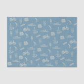 Papier Mousseline Océan (Recto)