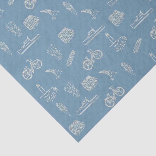 Papier Mousseline Océan (Détail)