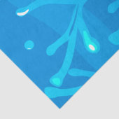 Papier Mousseline Océan Aquatique Cute Octopus Poisson Découpage (Détail)