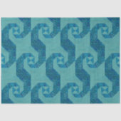 Papier Mousseline Ocean Beach Blue Waves Motif Découpage Art (Recto)