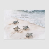 Papier Mousseline Ocean Beach Coast Sea Turtles (Recto)