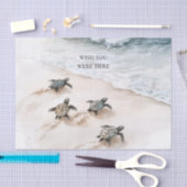 Papier Mousseline Ocean Beach Coast Sea Turtles (Artisanat)