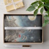 Papier Mousseline Océan dans son esprit - Parcourez, naviguez ! (Cadeau)