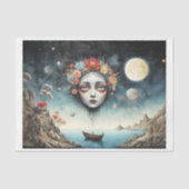 Papier Mousseline Océan dans son esprit - Parcourez, naviguez ! (Recto)