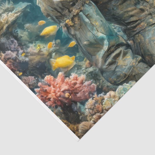 Papier Mousseline Ocean Muse - Découpage - (Détail)