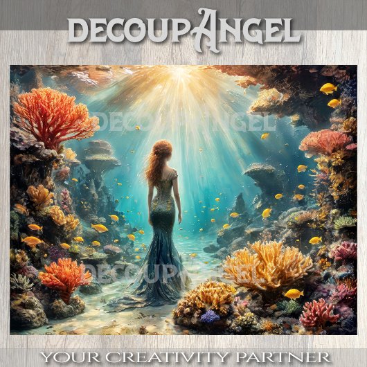 Papier Mousseline Ocean Muse - Découpage -