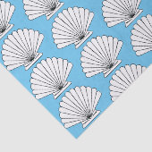 Papier Mousseline Ocean Seashell Beach Aqua (Détail)