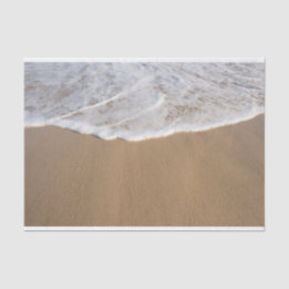 Papier Mousseline Ocean Whitewash sur la plage papier de tissus