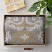 Papier Mousseline Ochre Ikat I (Cadeau)