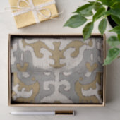 Papier Mousseline Ochre Ikat II (Cadeau)