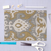 Papier Mousseline Ochre Ikat II (Artisanat)