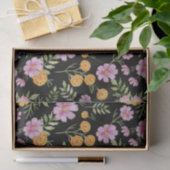 Papier Mousseline Octobre Mois de naissance Fleurs Marigold Cosmos (Cadeau)