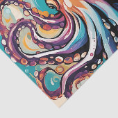 Papier Mousseline Octopus moderne Abstrait (Détail)