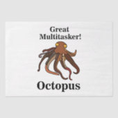 Papier Mousseline Octopus Tentacles Multitaskan Funny Birthday (Recto)