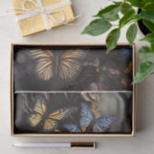 Papier Mousseline Odeur d'Âmes, papillons et crânes gothiques (Cadeau)