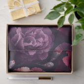 Papier Mousseline Oeillets romantiques Découpage rose et violet (Cadeau)