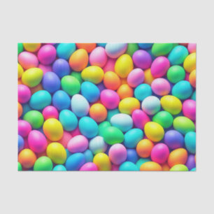 Papier Mousseline Oeuf de Pâques aux couleurs vives/Printemps