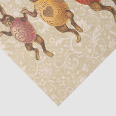 Papier Mousseline Oeufs dansants lapins de Pâques (Détail)