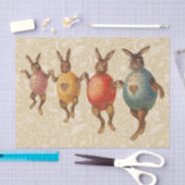 Papier Mousseline Oeufs dansants lapins de Pâques (Artisanat)
