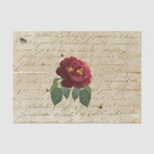 Papier Mousseline Oeufs de la Rose rouge