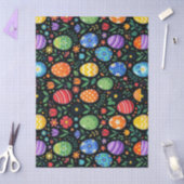 Papier Mousseline Œufs de Pâques et fleurs arc-en-ciel (Artisanat)