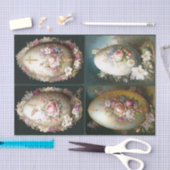 Papier Mousseline Oeufs décorés (Artisanat)