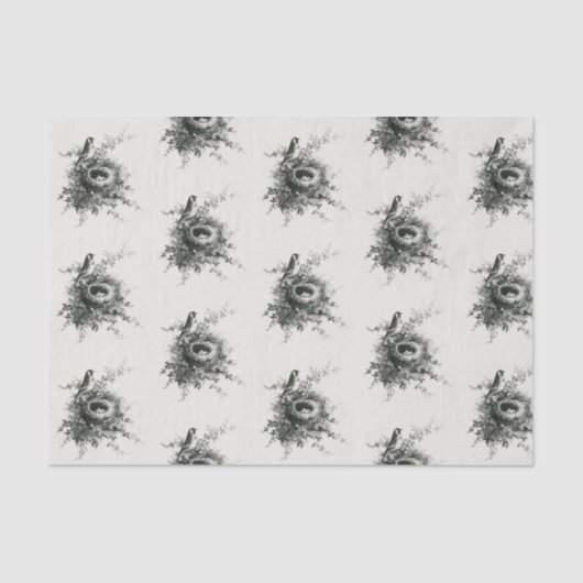 Papier Mousseline OEUFS EN Papier Tissus PERSONNALISÉS DANS LE NID (Recto)