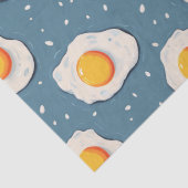 Papier Mousseline Oeufs frits sur le bleu (Détail)