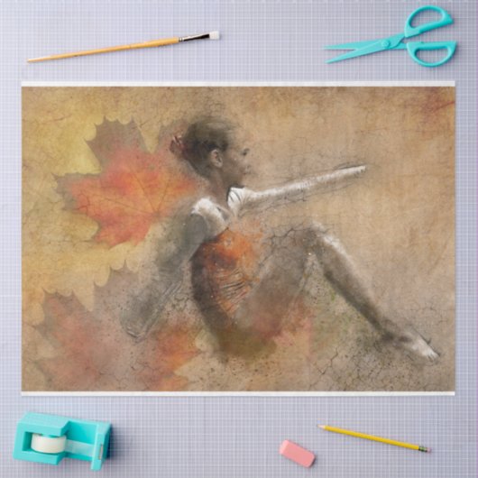 Papier Mousseline Oeuvre 16 Fille 20x30 Découpage (Artisanat)