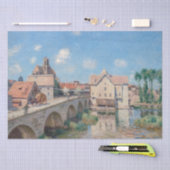 Papier Mousseline OEuvre d'Alfred Sisley - Le Pont de Moret (Artisanat)
