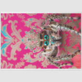 Papier Mousseline Oeuvre d'araignée royale rose (Recto)