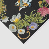 Papier Mousseline Oeuvre florale rose Wolf (Détail)