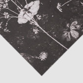 Papier Mousseline OEuvre florale sombre (Détail)