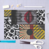 Papier Mousseline Off Street-Collage par Edward Martin (Artisanat)