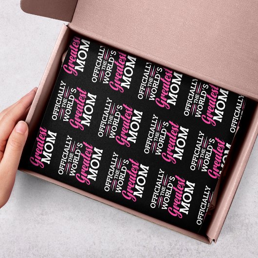 Papier Mousseline Officiellement la plus grande maman du monde | Fêt