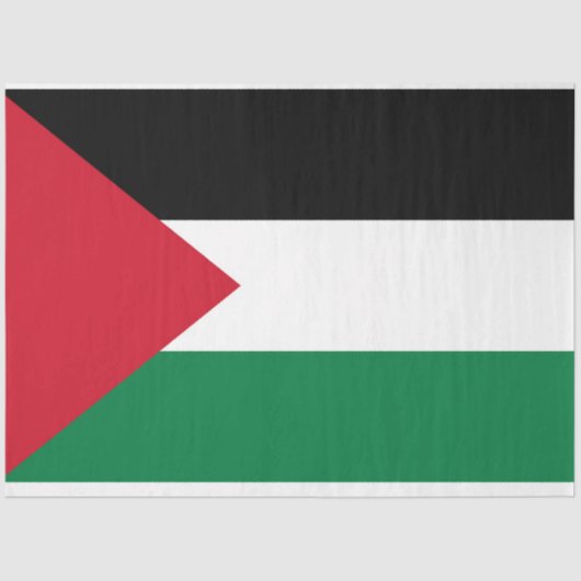 Papier Mousseline officiellement le drapeau de l'État de Palestine (Recto)
