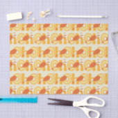 Papier Mousseline Oh, les endroits où tu iras | Motif de texte orang (Artisanat)