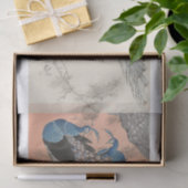 Papier Mousseline Ohara Koson | Deux paons sur la branche de l'arbre (Cadeau)