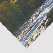 Papier Mousseline Ohiopyle River Rapids à l'automne Pennsylvanie Aut (Détail)