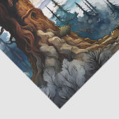 Papier Mousseline Oie d'Alaska sous le clair de lune (Détail)