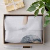 Papier Mousseline Oiseau africain de Stonechat (Cadeau)
