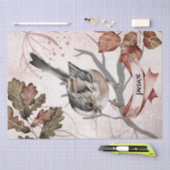 Papier Mousseline Oiseau Aquarelle Automne mystérieuse Automne Oracl (Artisanat)