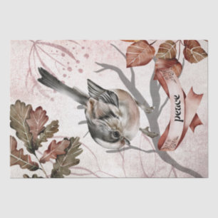 Papier Mousseline Oiseau Aquarelle Automne mystérieuse Automne Oracl