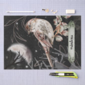 Papier Mousseline Oiseau Aquarelle Automne mystérieuse Automne Oracl (Artisanat)