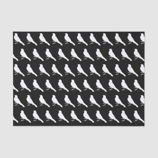 Papier Mousseline Oiseau canarien permanent (Recto)